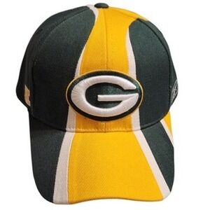 Reebok Green Bay Packers NFL‎ Equipment Hat Green Gold White Adjustable Cap Mens